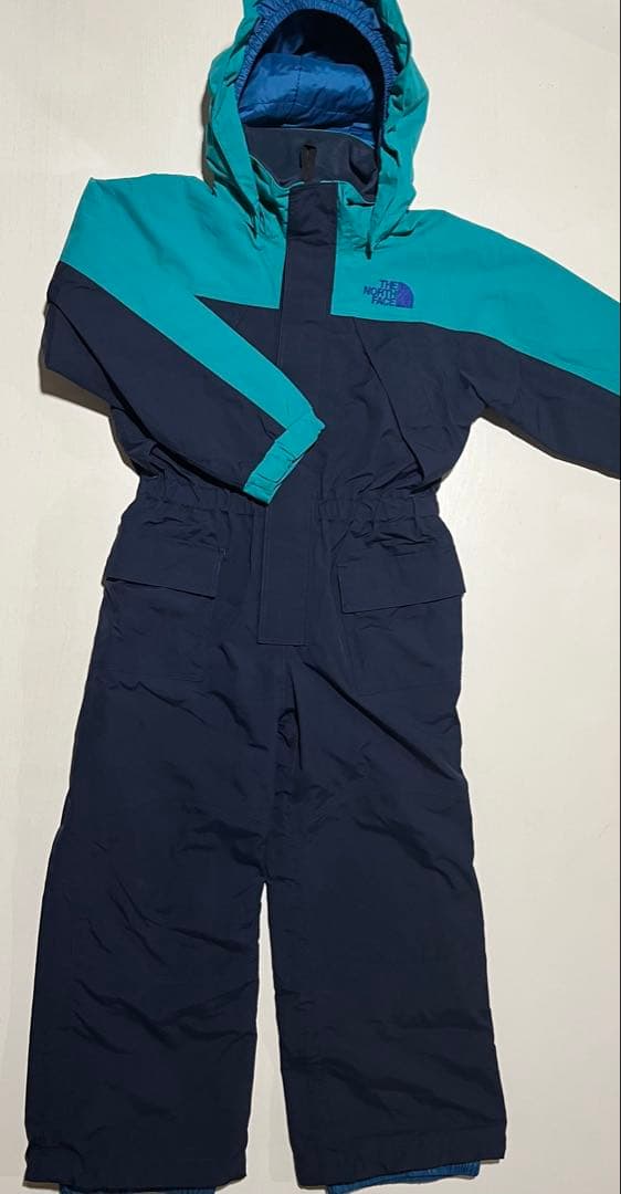 The North Face 子ども用スキーウェア ネイビー/ターコイズ