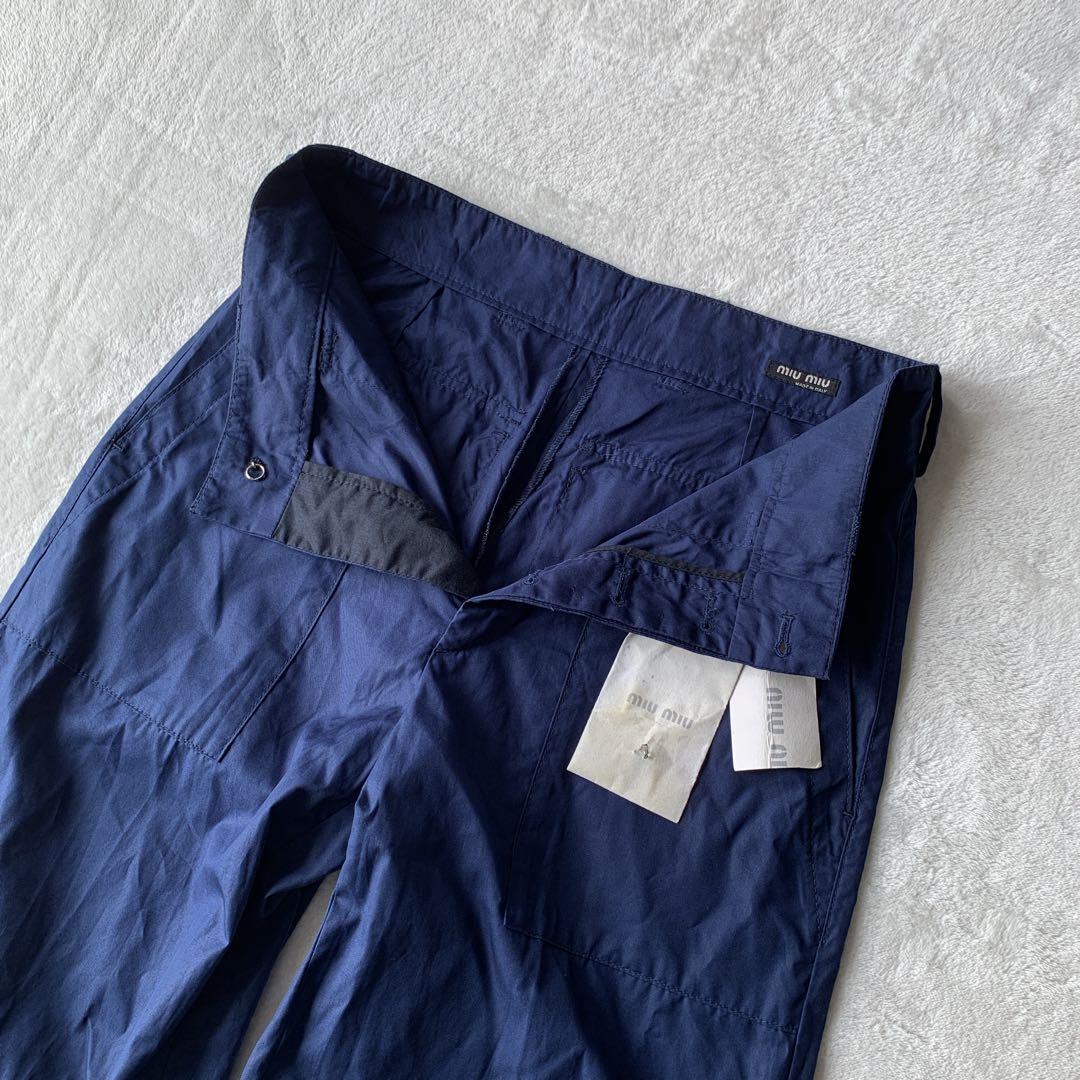 未使用 miu miu ミュウミュウ ベイカー ファティーグ パンツ ミリタリー