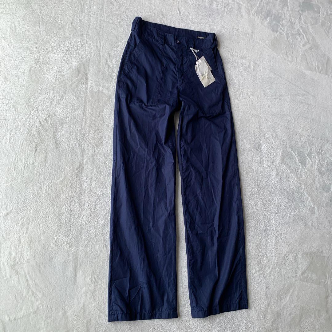 未使用 miu miu ミュウミュウ ベイカー ファティーグ パンツ ミリタリー