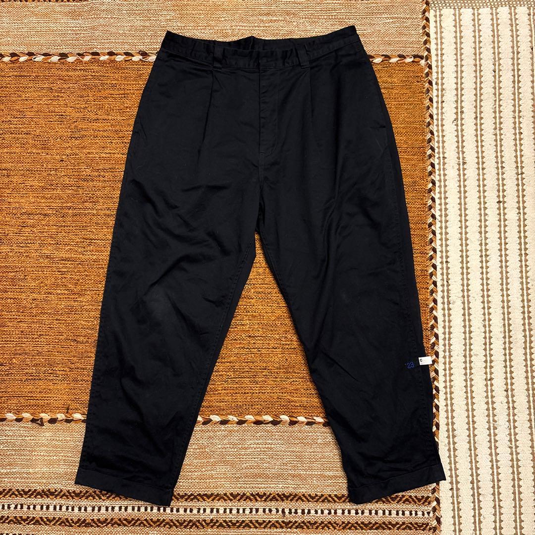 値下げ中❗️CAHLUMN 本年度モデル　1タックチノパン　ネイビー