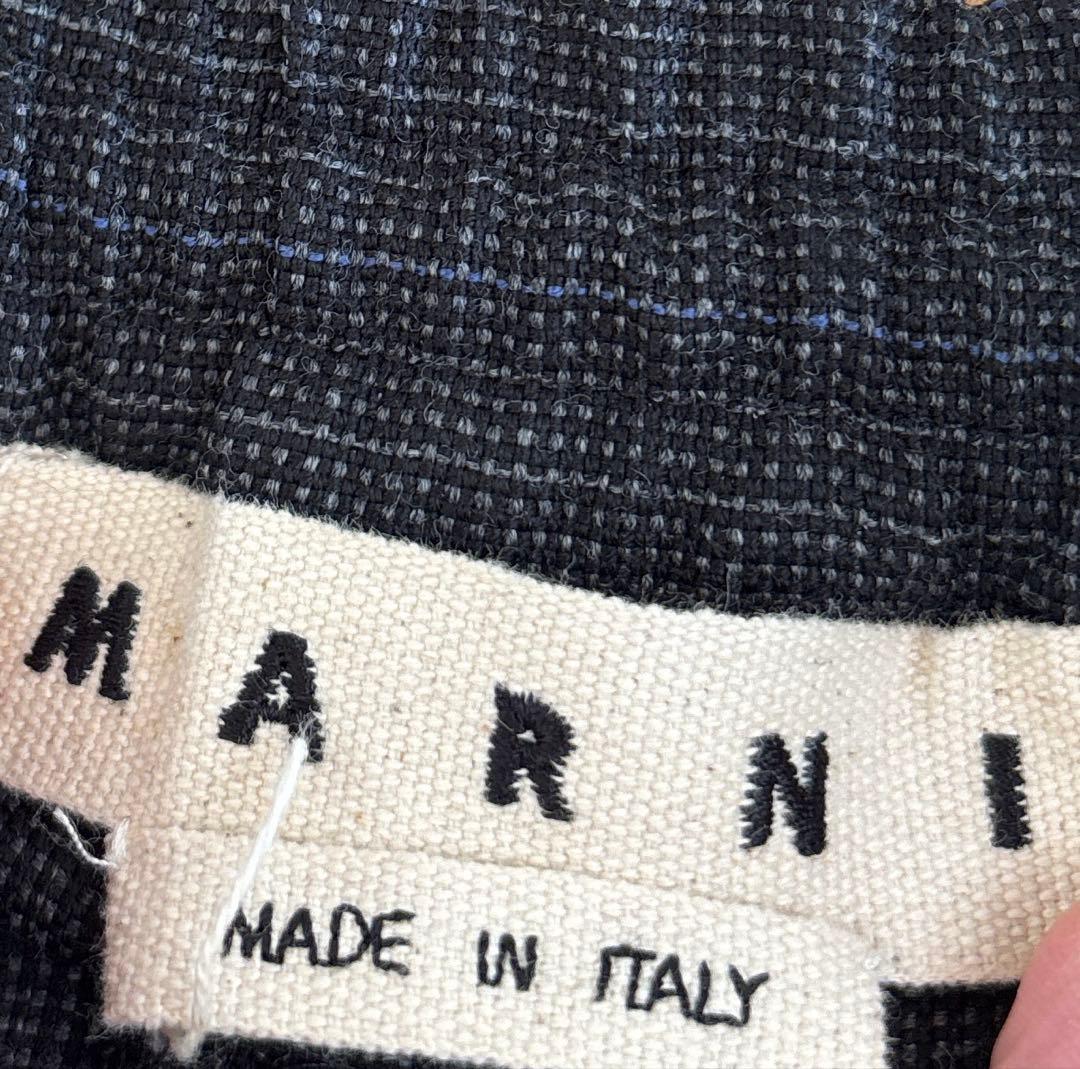 MARNI ワイドテーパードパンツ タック入り オーバーサイズ 44