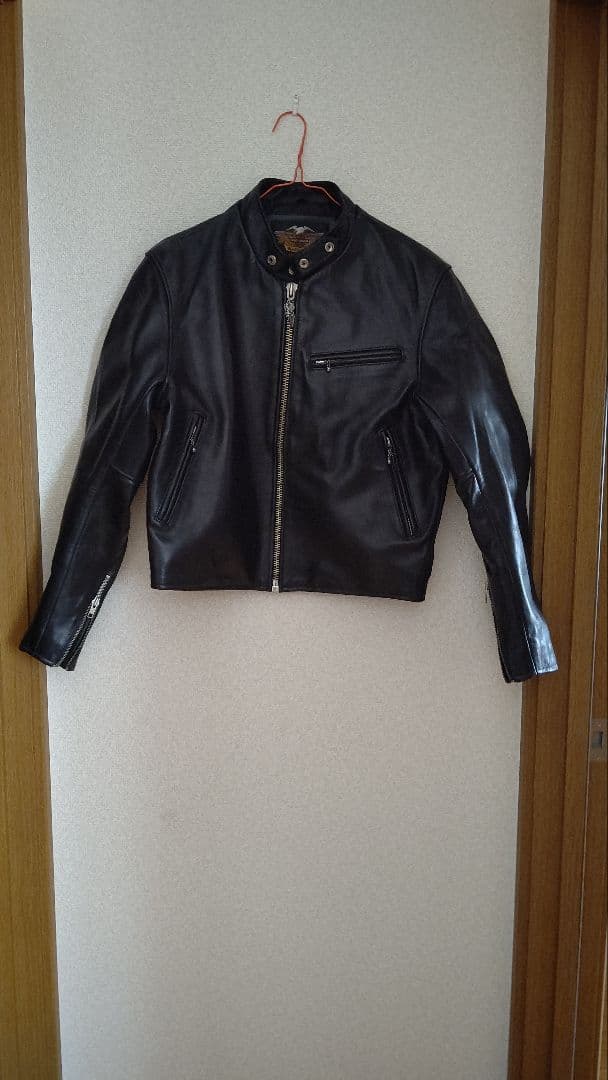 Harley Davidson ブラック シングルライダースジャケット M