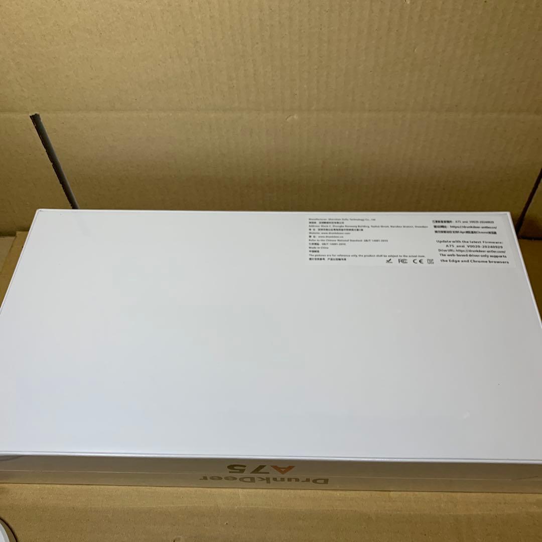 新品未開封　DrunkDeer A75 ラピッドトリガー キーボード ホワイト