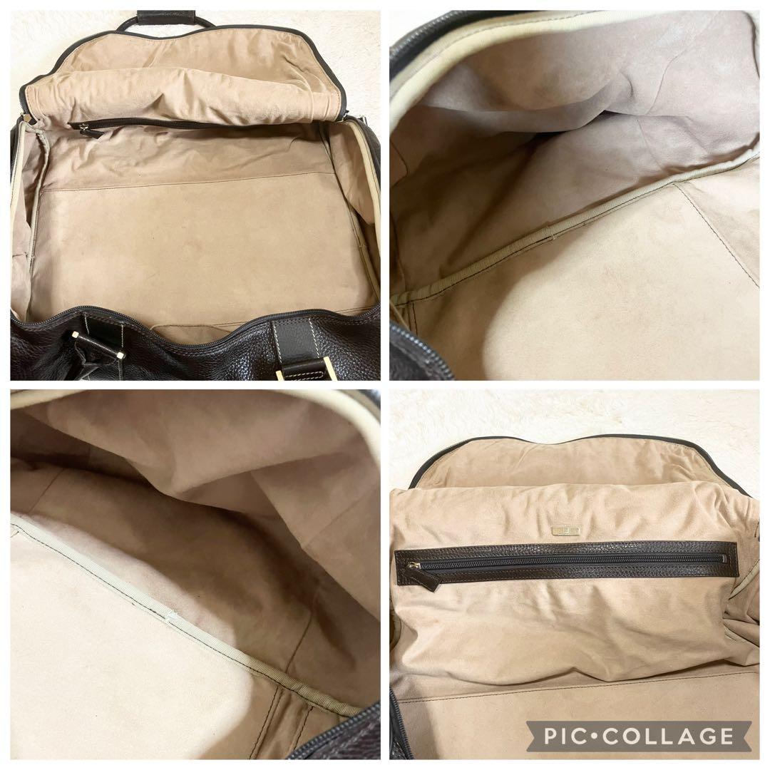 dunhill ボストンバッグ　2way エンサイン　レザー　濃茶