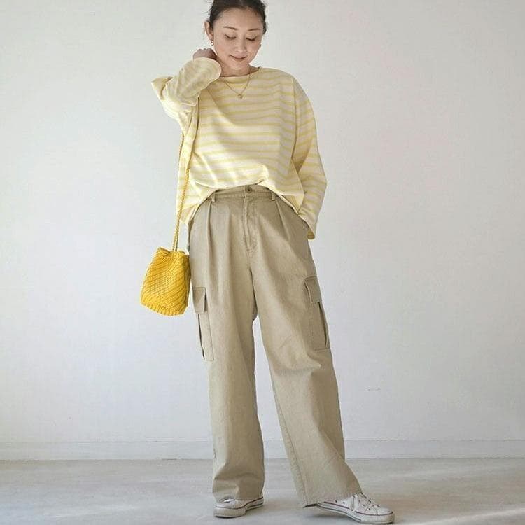 タグ付 現行品 HAG O WAR チノカーゴパンツ　カーキ　L 雅姫さん