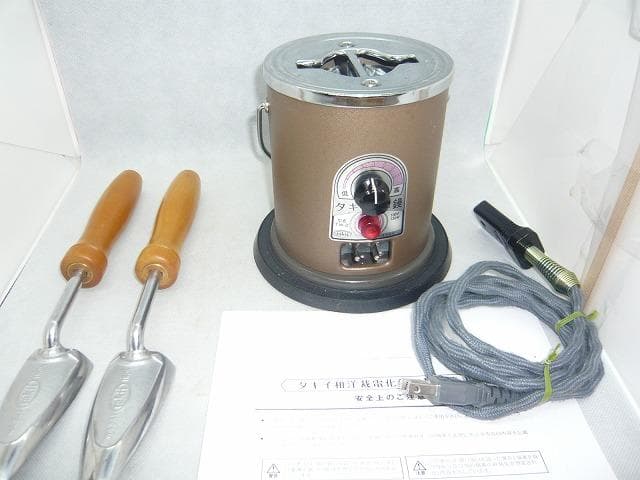 美品未使用　タキイ和裁電化鏝　ランプ付　和裁コテ　和裁こて　鏝２本付