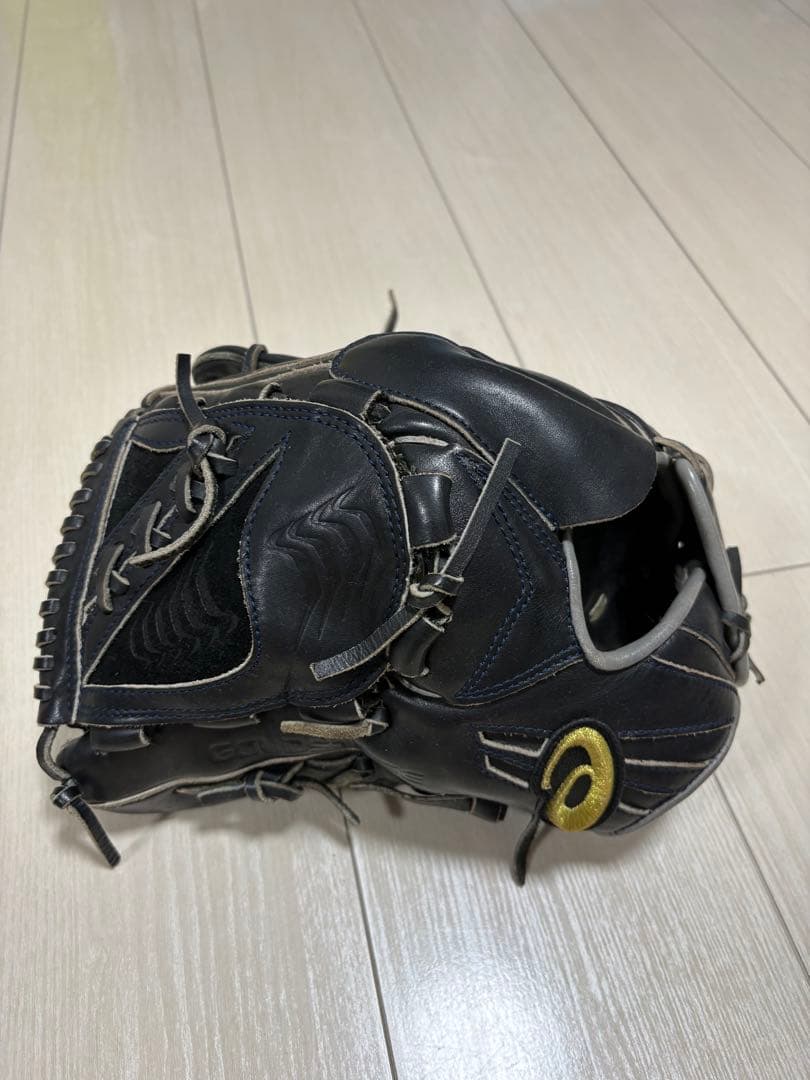 アシックス 軟式グローブ ブラック 左投げ用