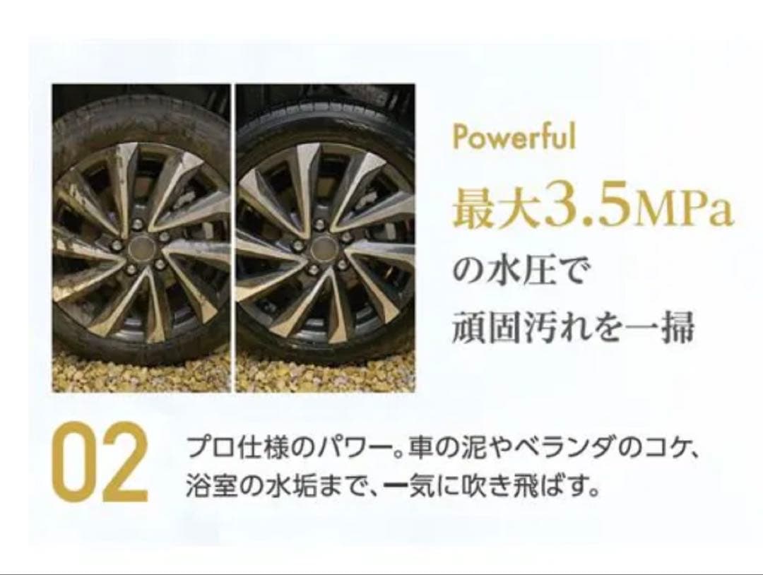 新品 サイエンス ポータブル 高圧洗浄機 ミラブル アクアブラスト