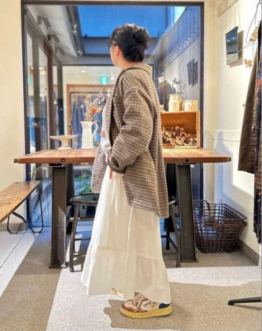 美品 journal standard luxe チェック ツイード ジャケット