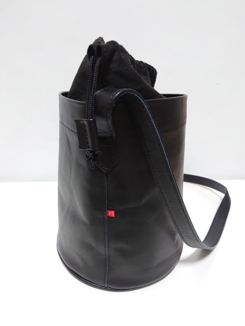 未使用級✨パーマネントエイジ 北欧暮らしの道具店 バケツ型レザーショルダーバッグ