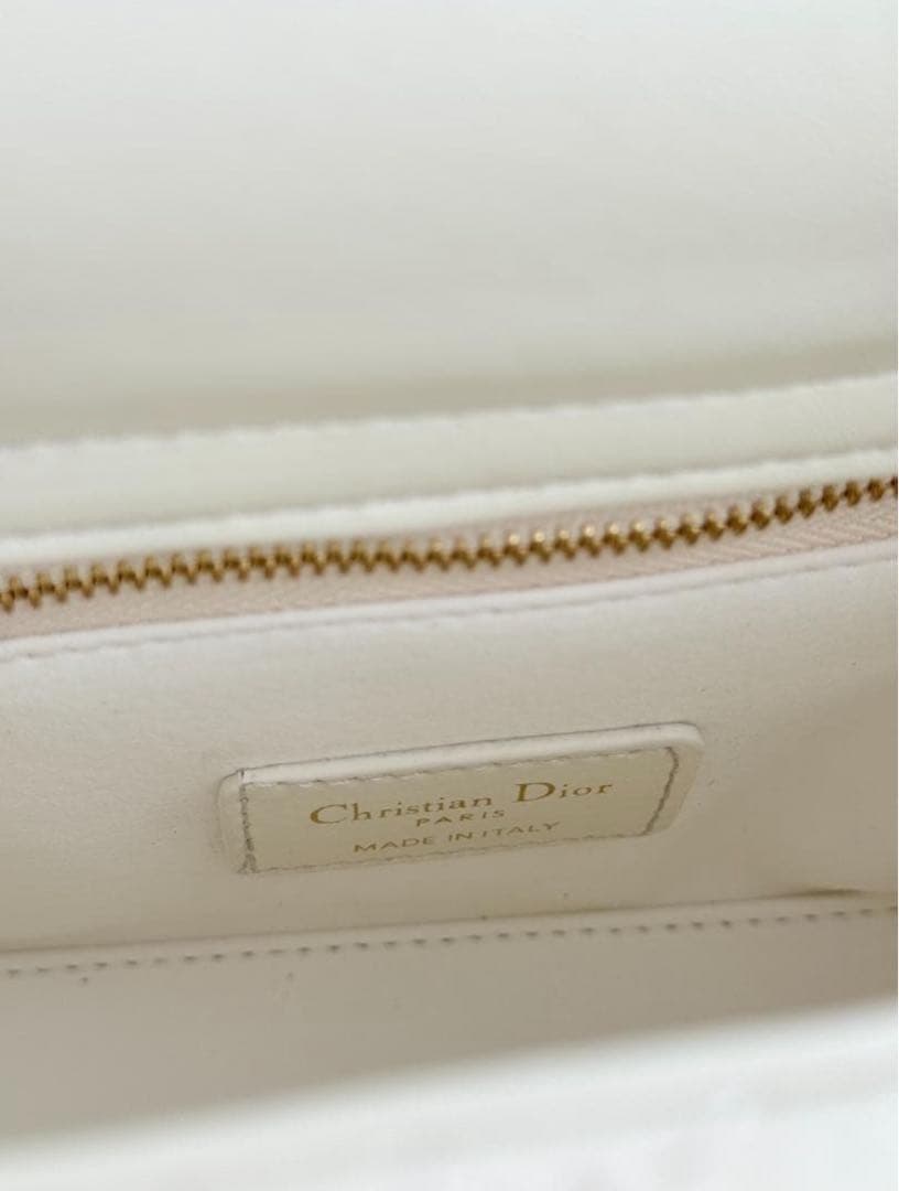 Dior ホワイトレザー ハンドバッグ