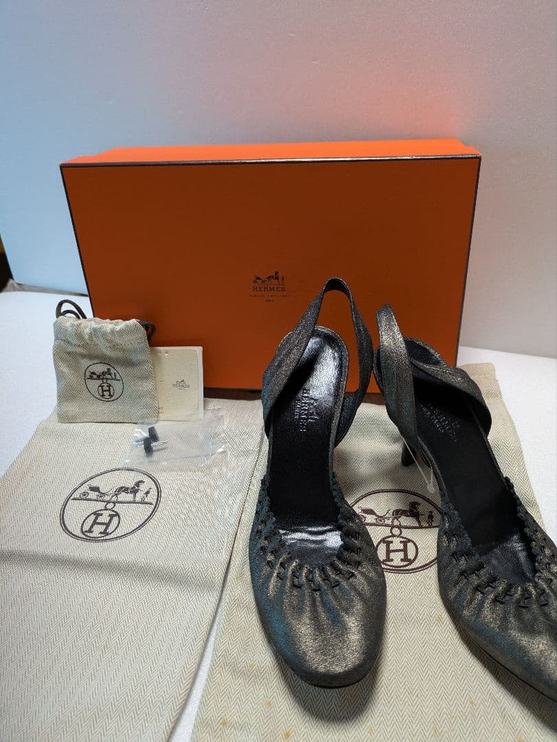 HERMESブロンズサンダル表記37