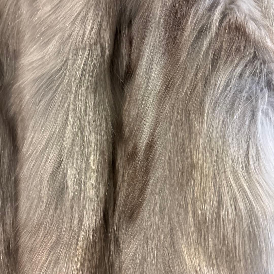 高級リアルファー ジャケット 定価15万円 程グレー系 毛皮 アウター