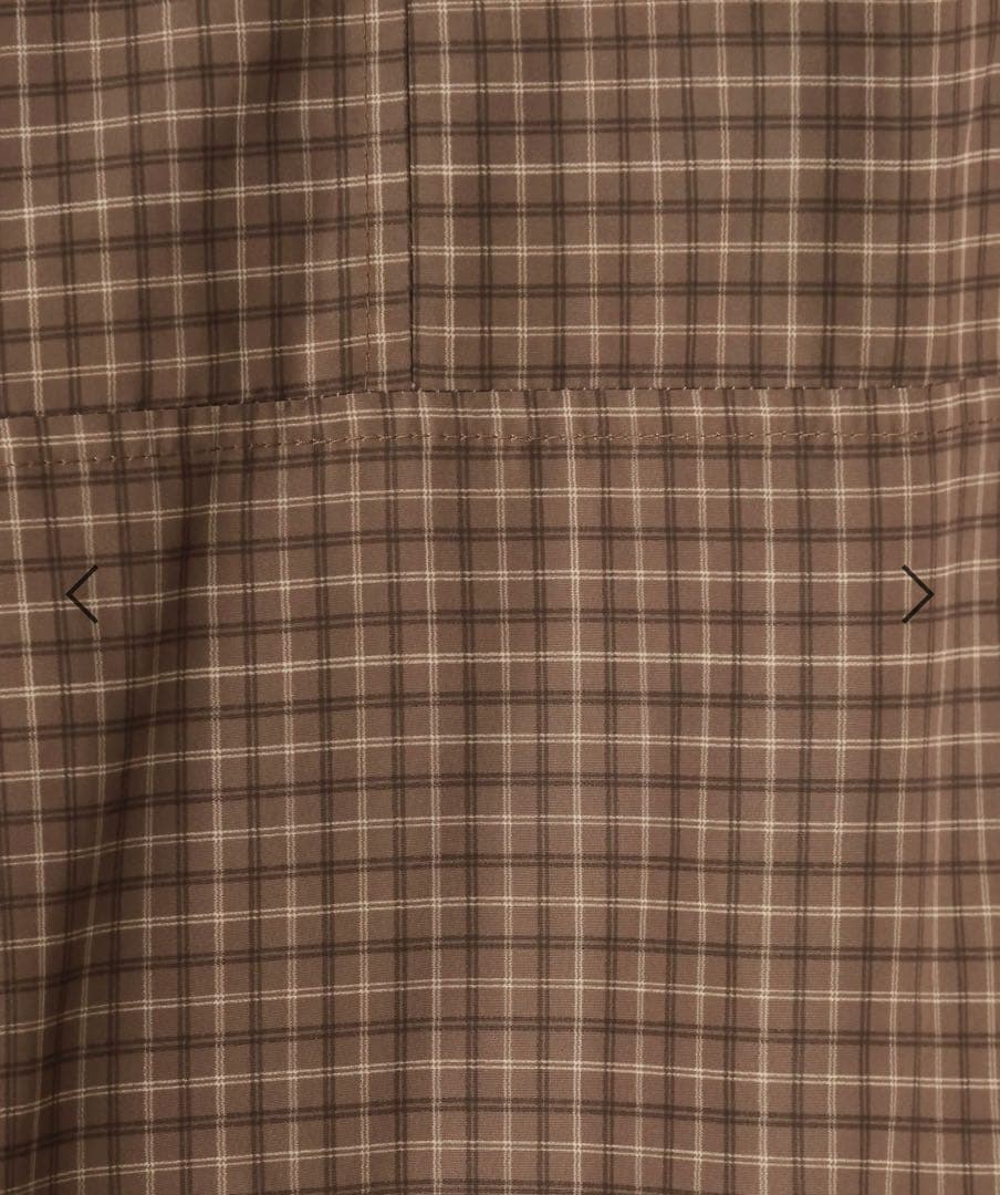 【美品】ローリーズファーム チェックモンスターショートコート　ブラウン