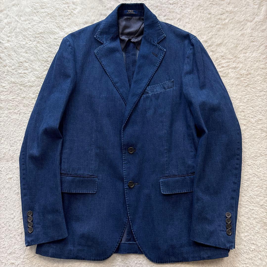 ポロラルフローレン　デニムテーラードジャケット　背抜き　近年モデル