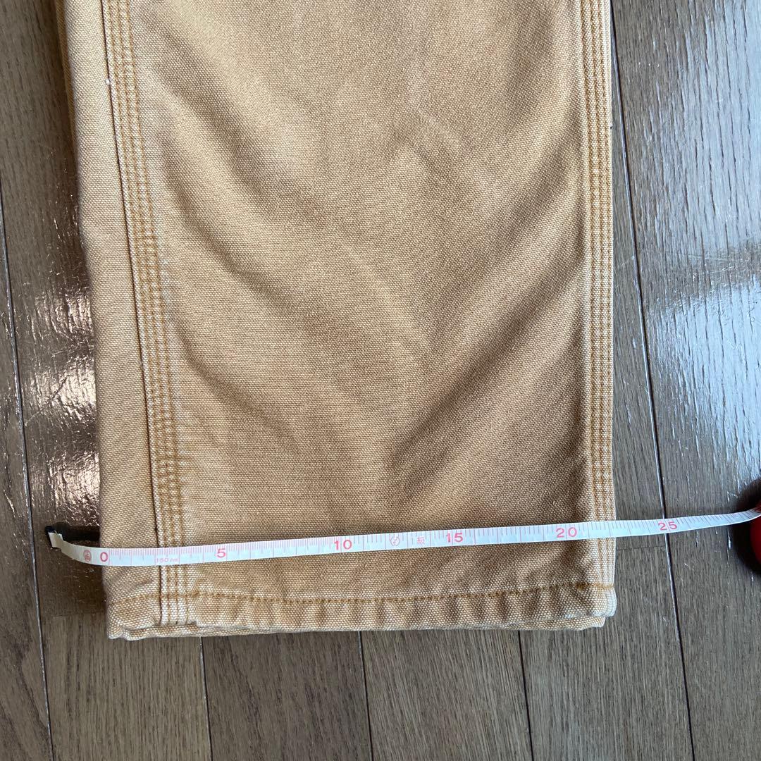 Carhartt W32 L32ワークパンツ ダック生地チェックB111 BRN