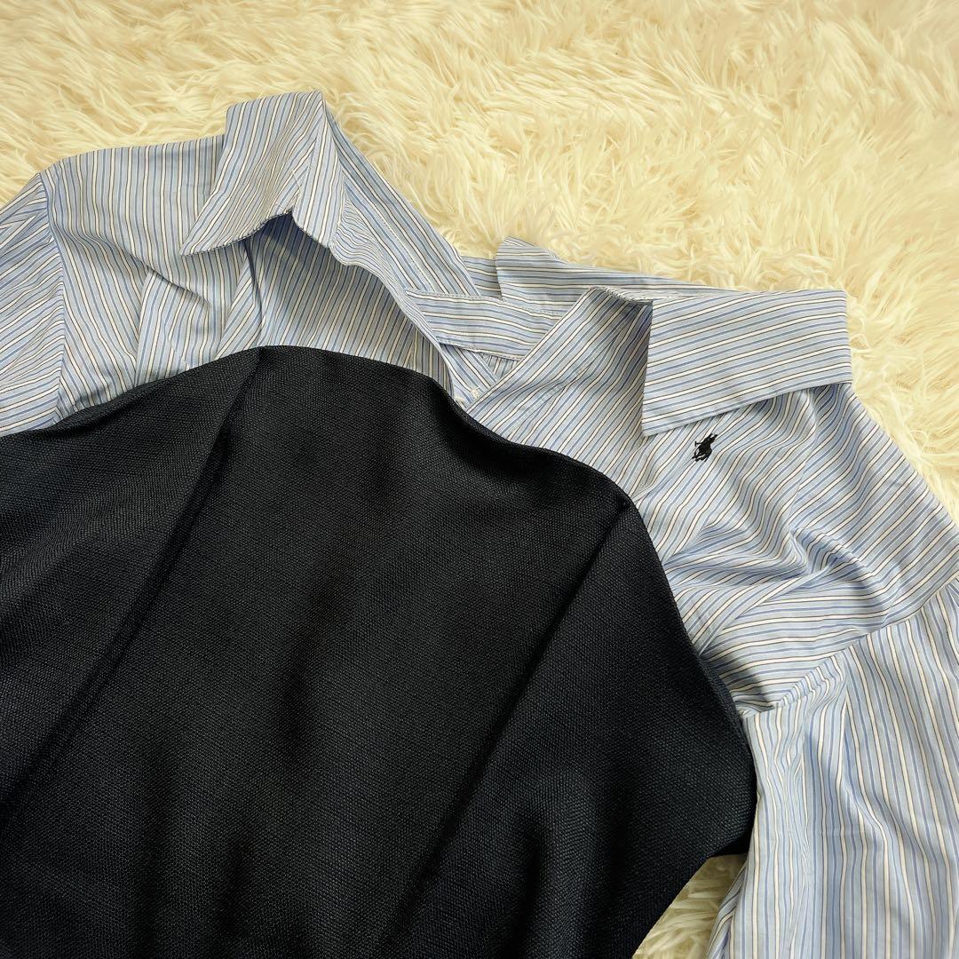 ラルフローレン　ラグナムーン　POLO BCSコラボシャツドッキングワンピースS