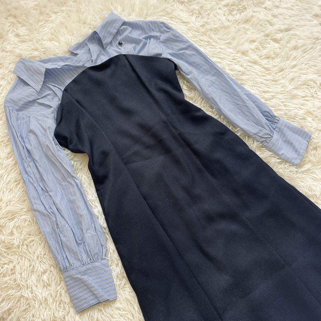 ラルフローレン　ラグナムーン　POLO BCSコラボシャツドッキングワンピースS