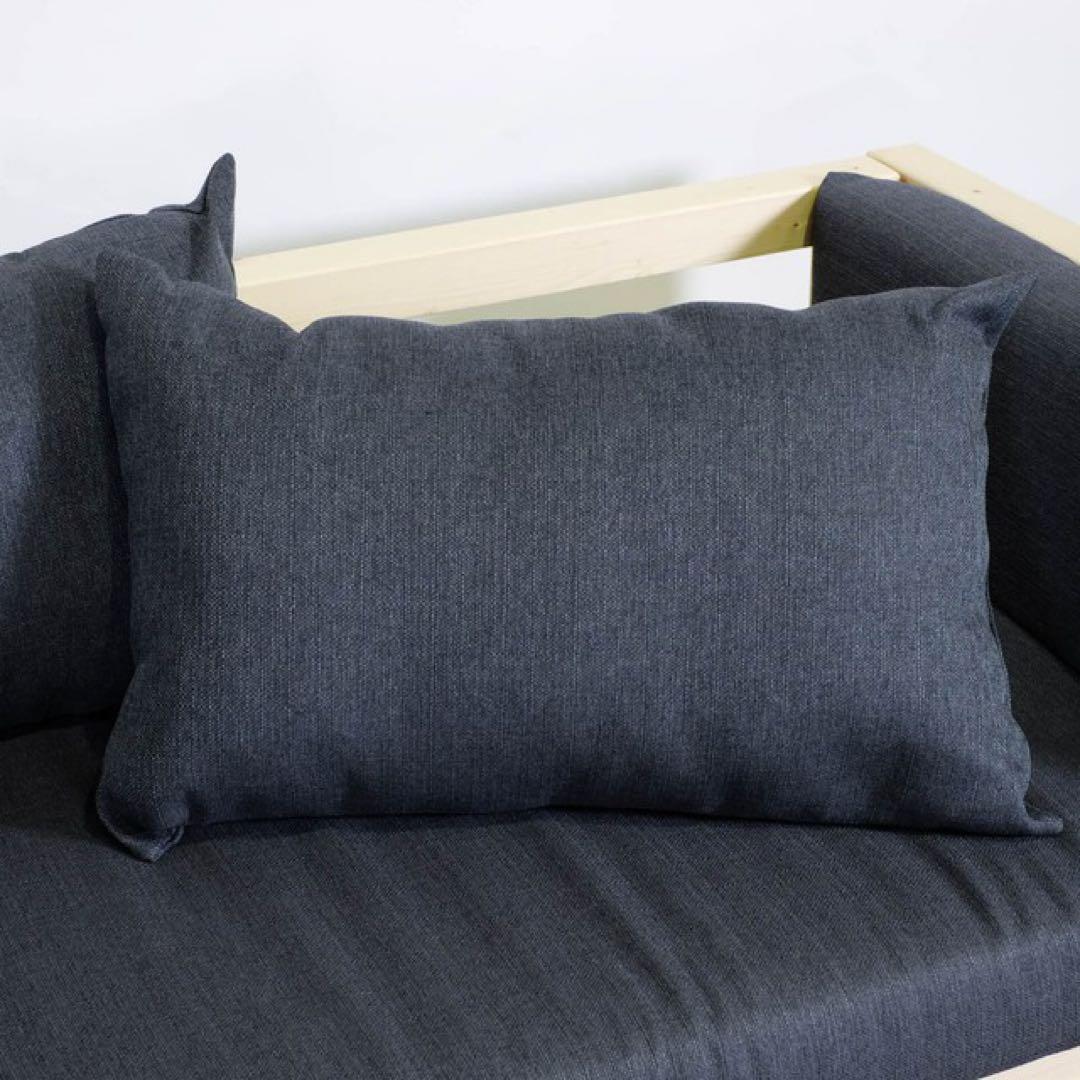 I 新品 北欧 ソファベッド グレー カントリー パイン材 すのこ 省スペース