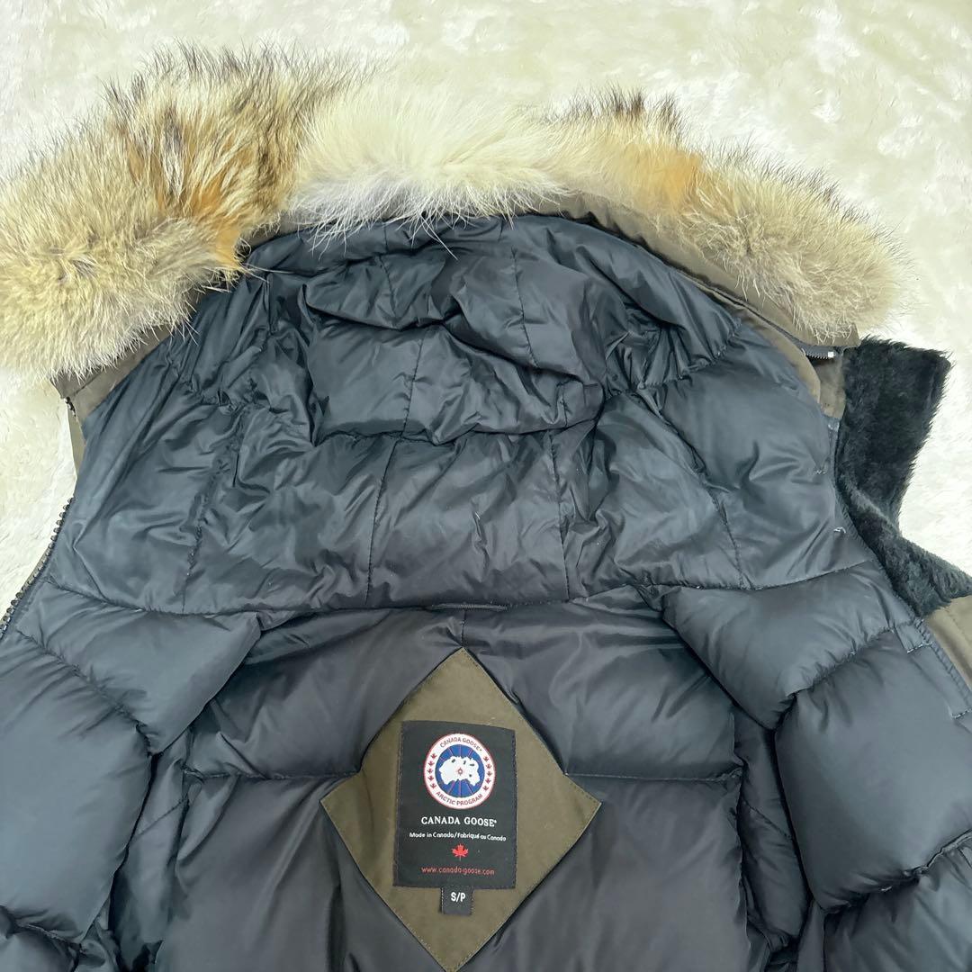 美品✨カナダグース ブロンテパーカー カーキ ダウンコート リアルファー S