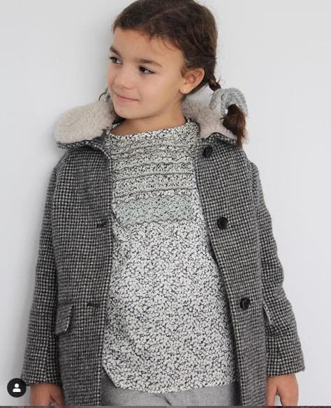 Bonpoint ♡ リバティ スモッキング ブラウス 12A