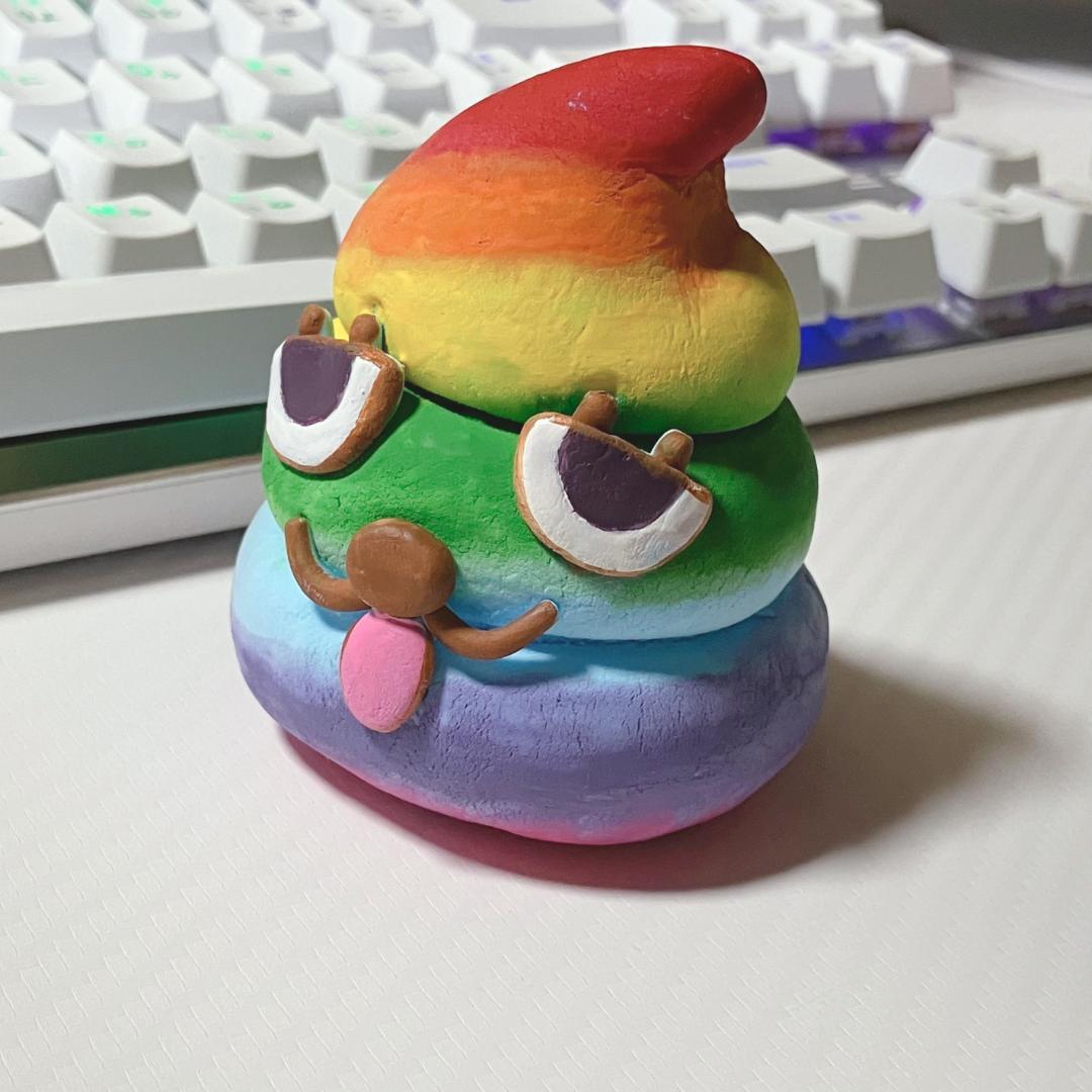 の*ん様 レインボーうんぴさん（手作り）