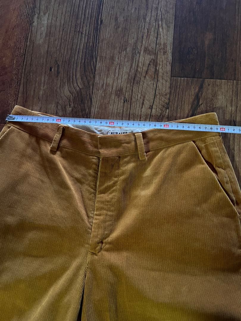 AURALEE オーラリー ウォッシュドコーデュロイスラックス ブラウン