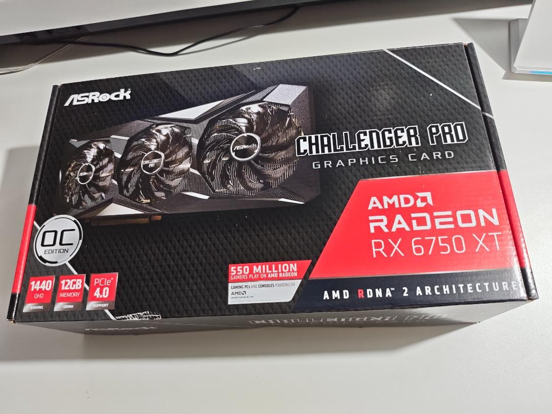 【中古】ASRock Radeon RX6750XT Challenger12G