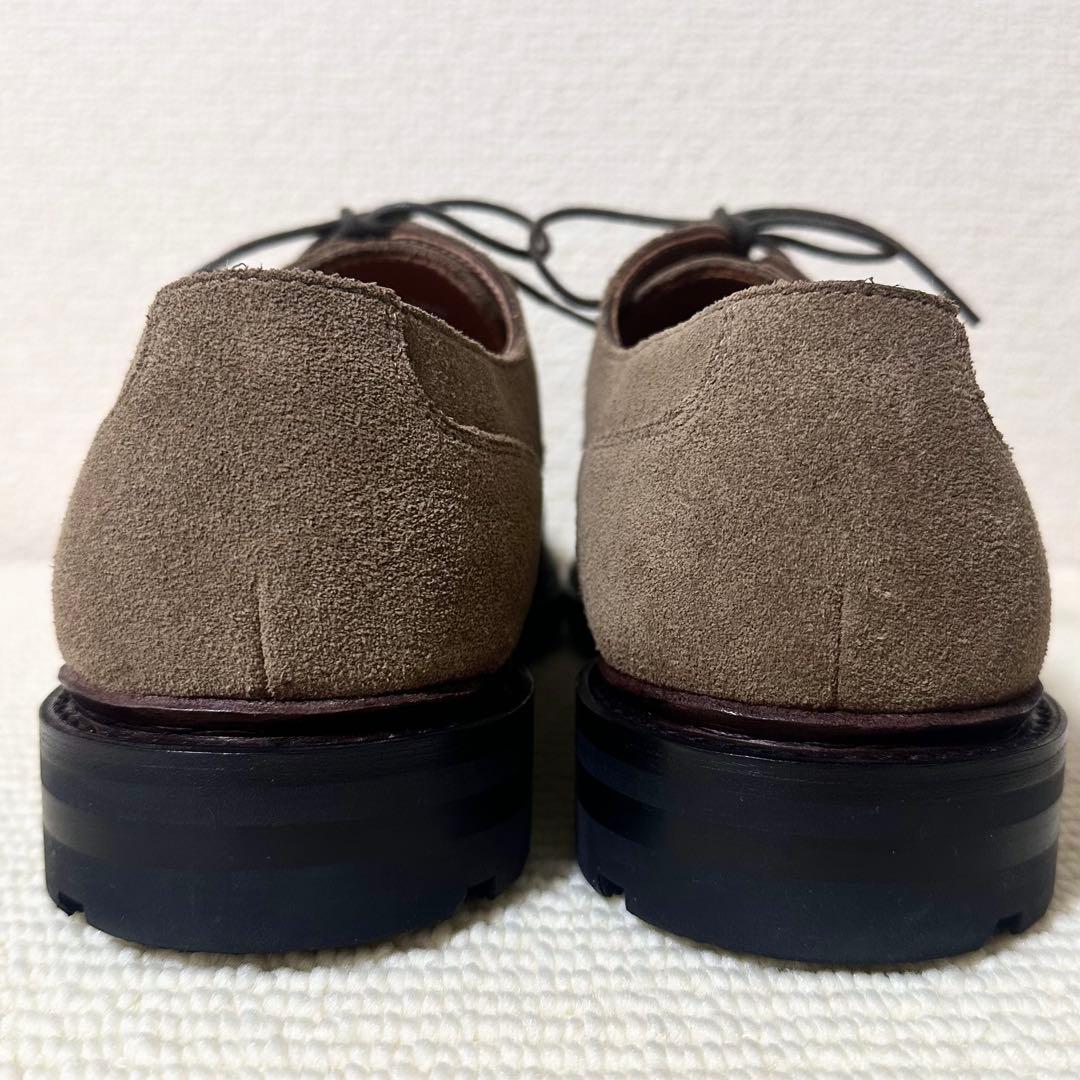 SHIPS ノルウェージャン Uチップ シューズ スエード カーキ レザー
