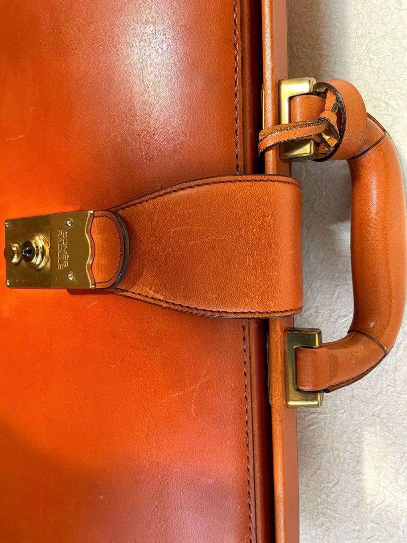 ソメス　SOMES　最高級スリムダレスバッグ　再出品値下げ