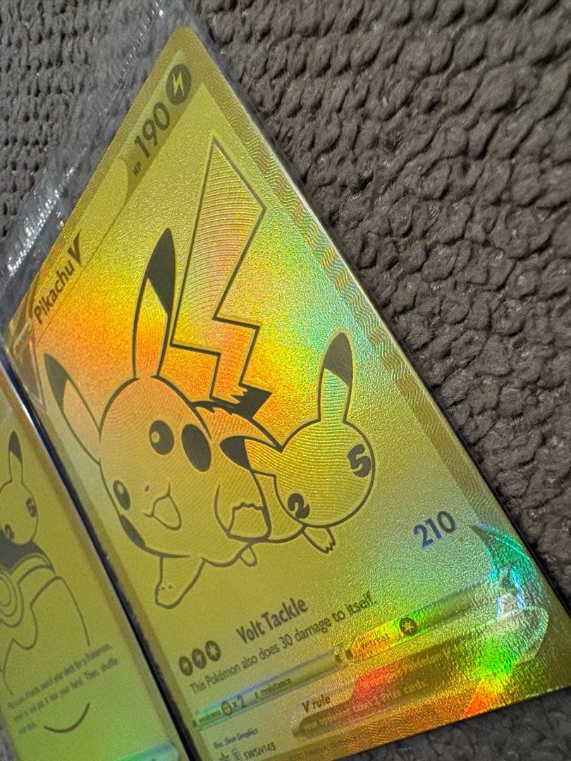 ゴールデン ピカチュウV【英語版】モンスターボール/2枚セット/25th/プロモ