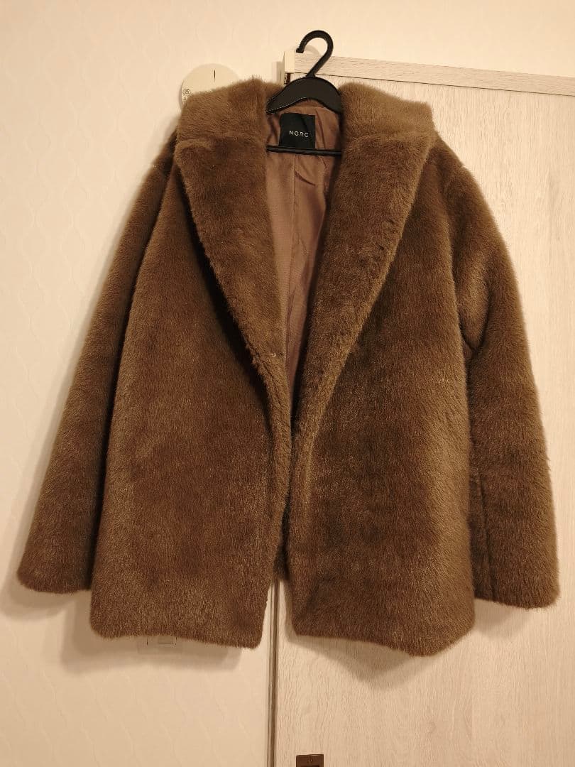 ブラウン　ファーコート　ノーク