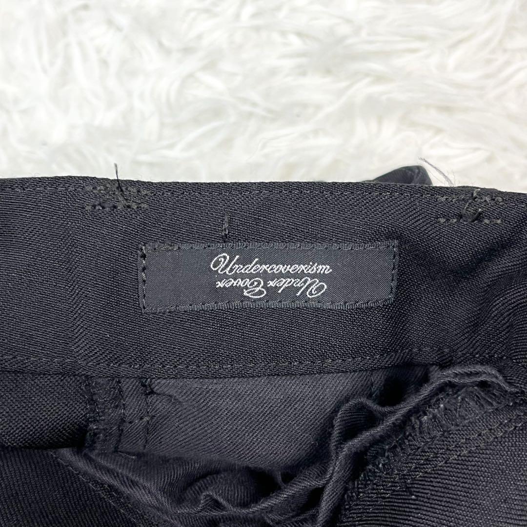 極美品 希少 アンダーカバー ボンディングパンツ スラックス モヘヤ混 刺繍