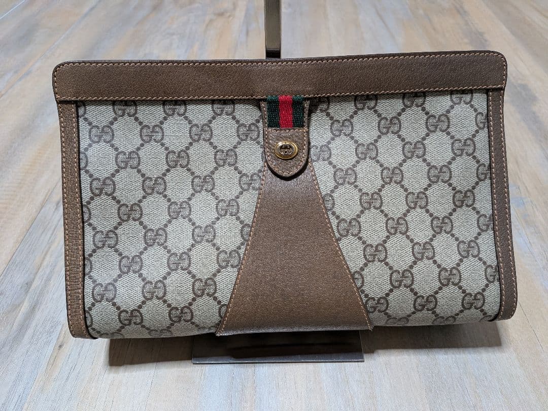 美品 GUCCI オールドグッチ シェリーライン クラッチバッグ セカンドバック