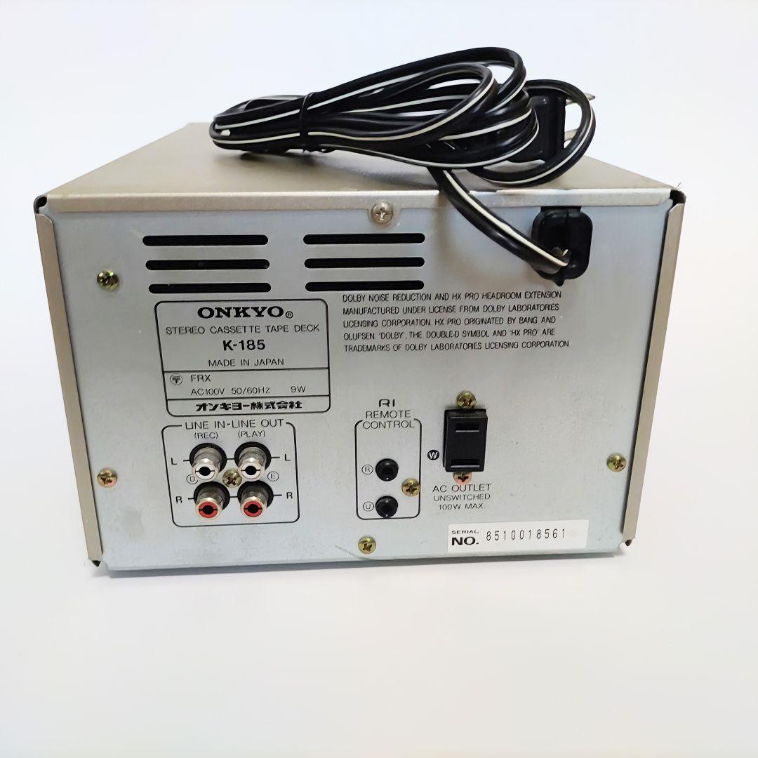 ■整備済動作品■ONKYO オンキョー K-185 カセットデッキ