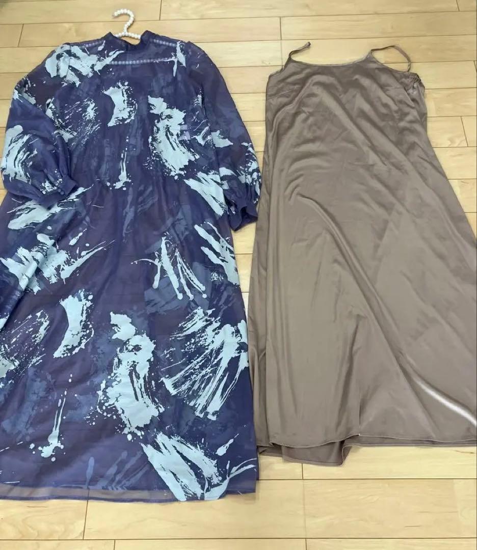 【即完売カラー】RUBBER PAINT ART SHEER DRESS M