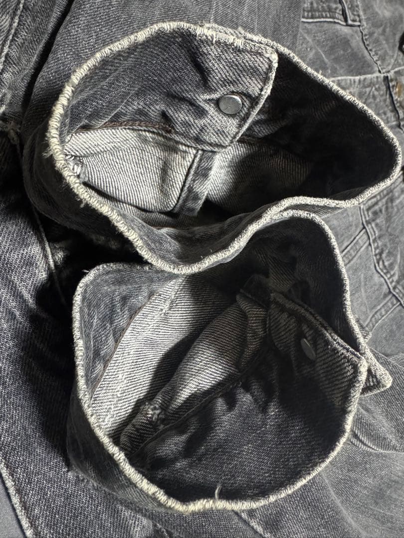 ビッグサイズXL Wrangler 90s 先染めブラック トラッカージャケット