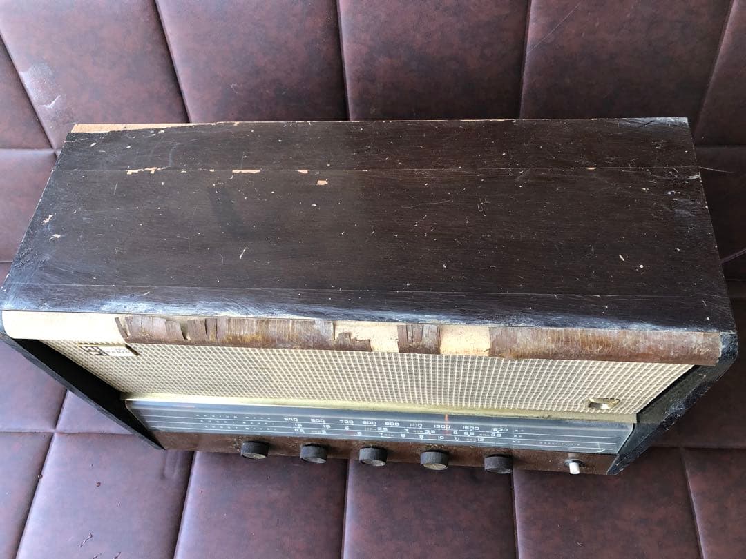 ナショナル 真空管ラジオ 当時物 年代物通電のみ(J66)