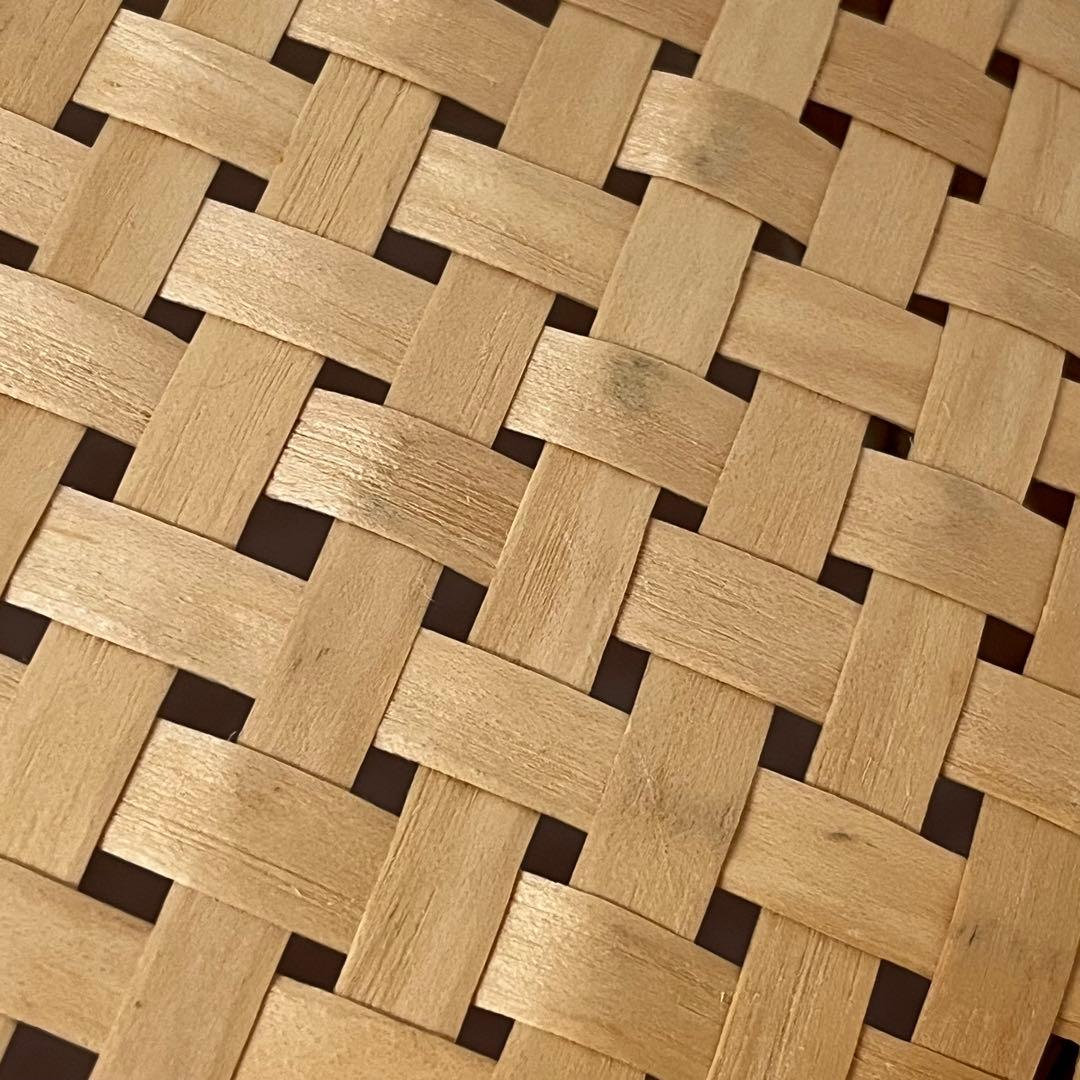 秋田 イタヤ細工 文箱 文庫 A4 イタヤカエデ かご 籠カゴ 四ツ目編み