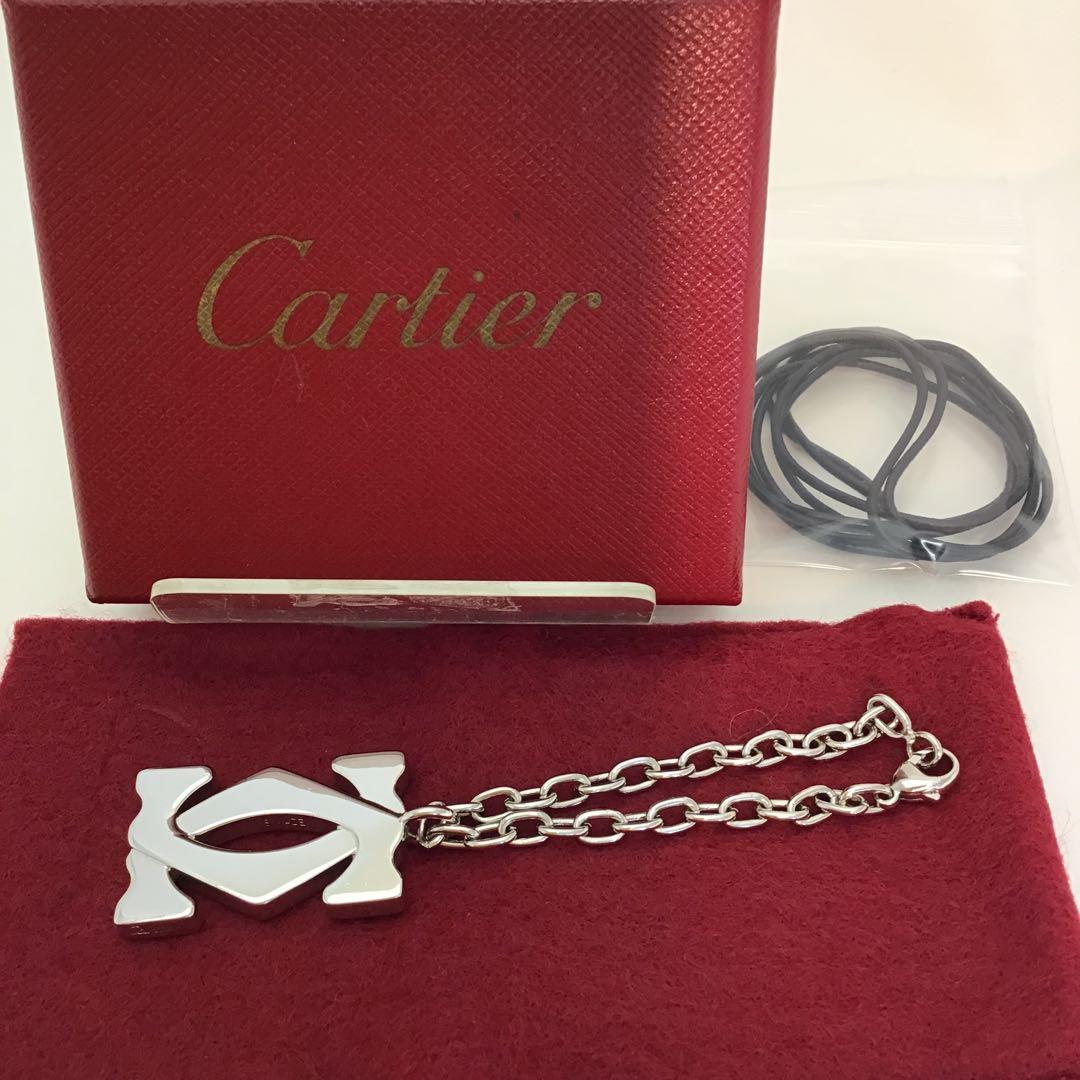 ❣️新品同様❣️カルティエCartier 2Cロゴバックチャーム、ペンダントトップ