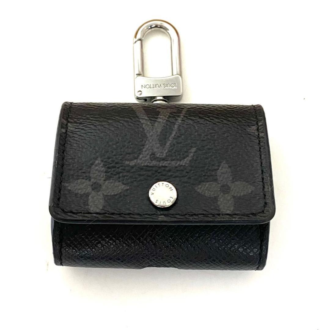ルイヴィトン◎モノグラム エクリプス LV イヤホン ポーチ AirPods 黒