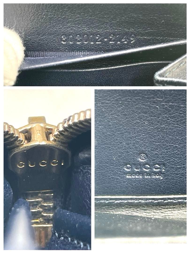 美品 グッチ GUCCI 長財布 スーキー インターロッキング シマ GG