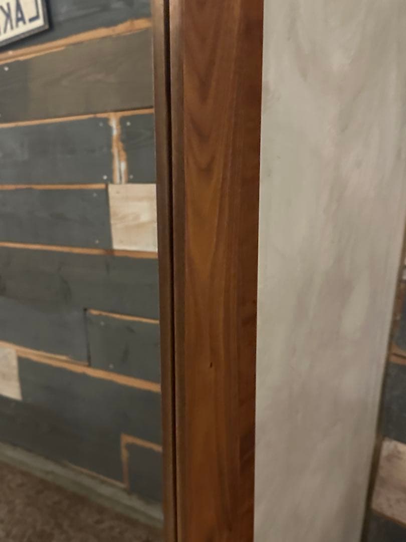 【Momo】鏡　姿見　ミラー　ウォルナット　立て掛け　大きい　格安