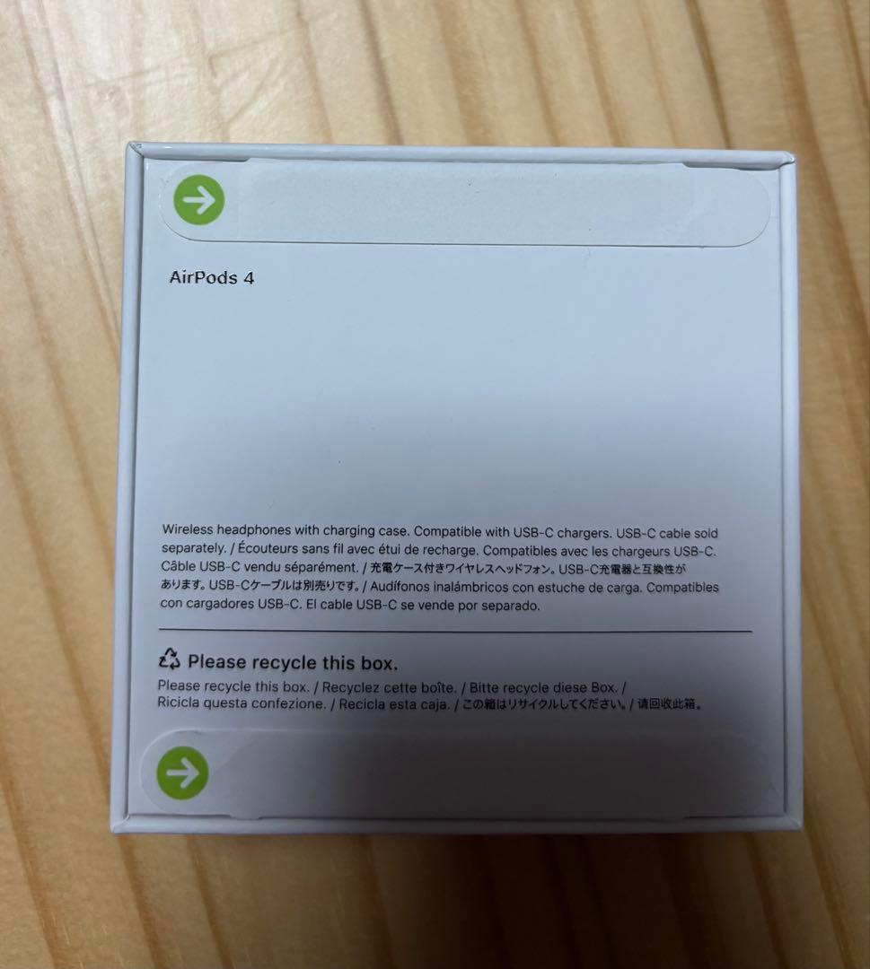 AirPods 4 （ノイズキャンセリング非搭載モデル）　新品未開封