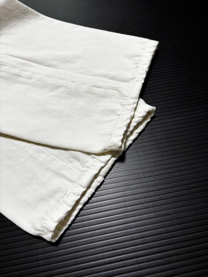 【インコテックス】オフホワイト リネン　メンズ　チノ　パンツ　ルーマニア　麻