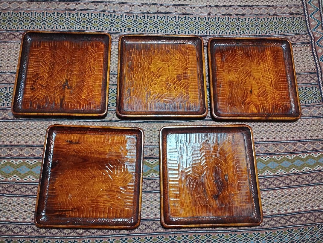 讃岐彫　お盆 5枚セット