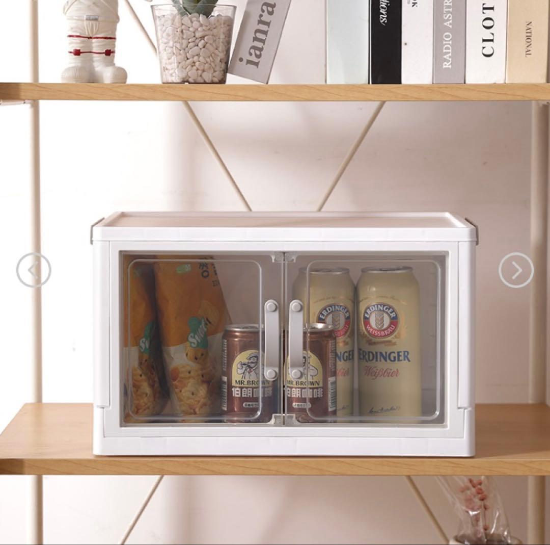 DAISO ジョイントできる扉付折りたたみ収納ケース 8個セット