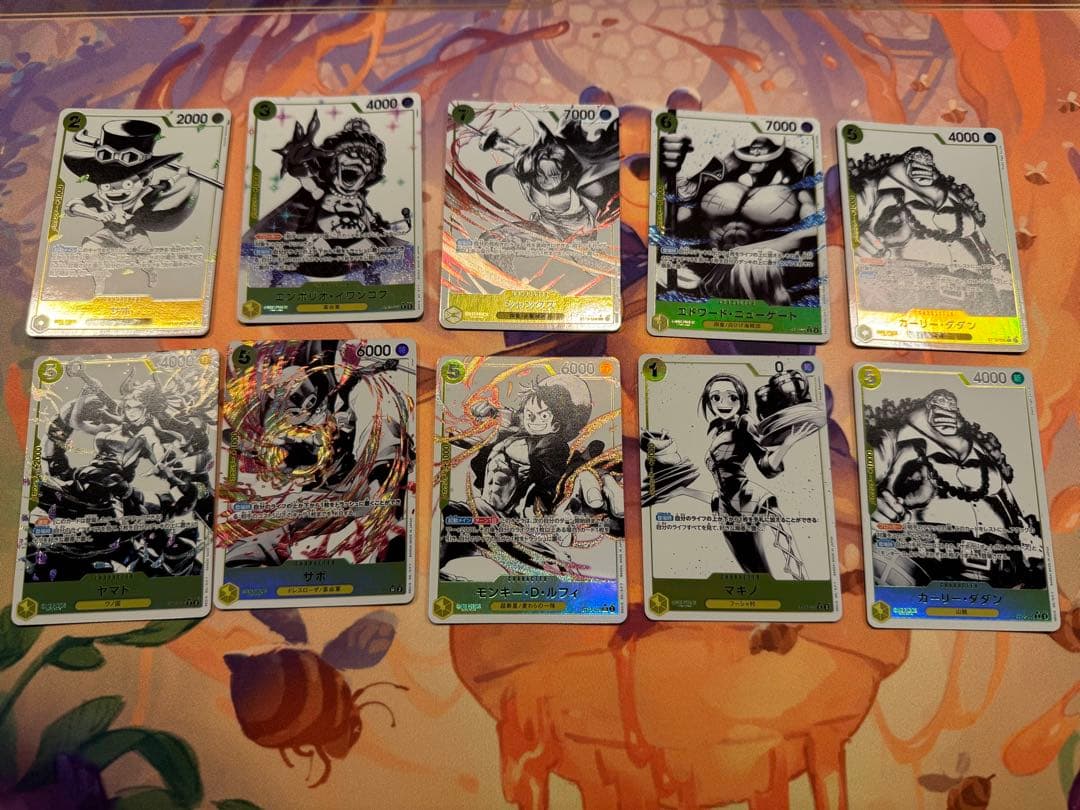 三兄弟の絆ボーナスパック　墨絵パラレル　まとめ売り　ワンピースカードゲーム