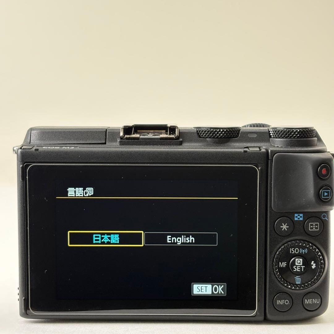 Canon EOS M3 標準、広角ダブルレンズキット Wi-Fi搭載　874