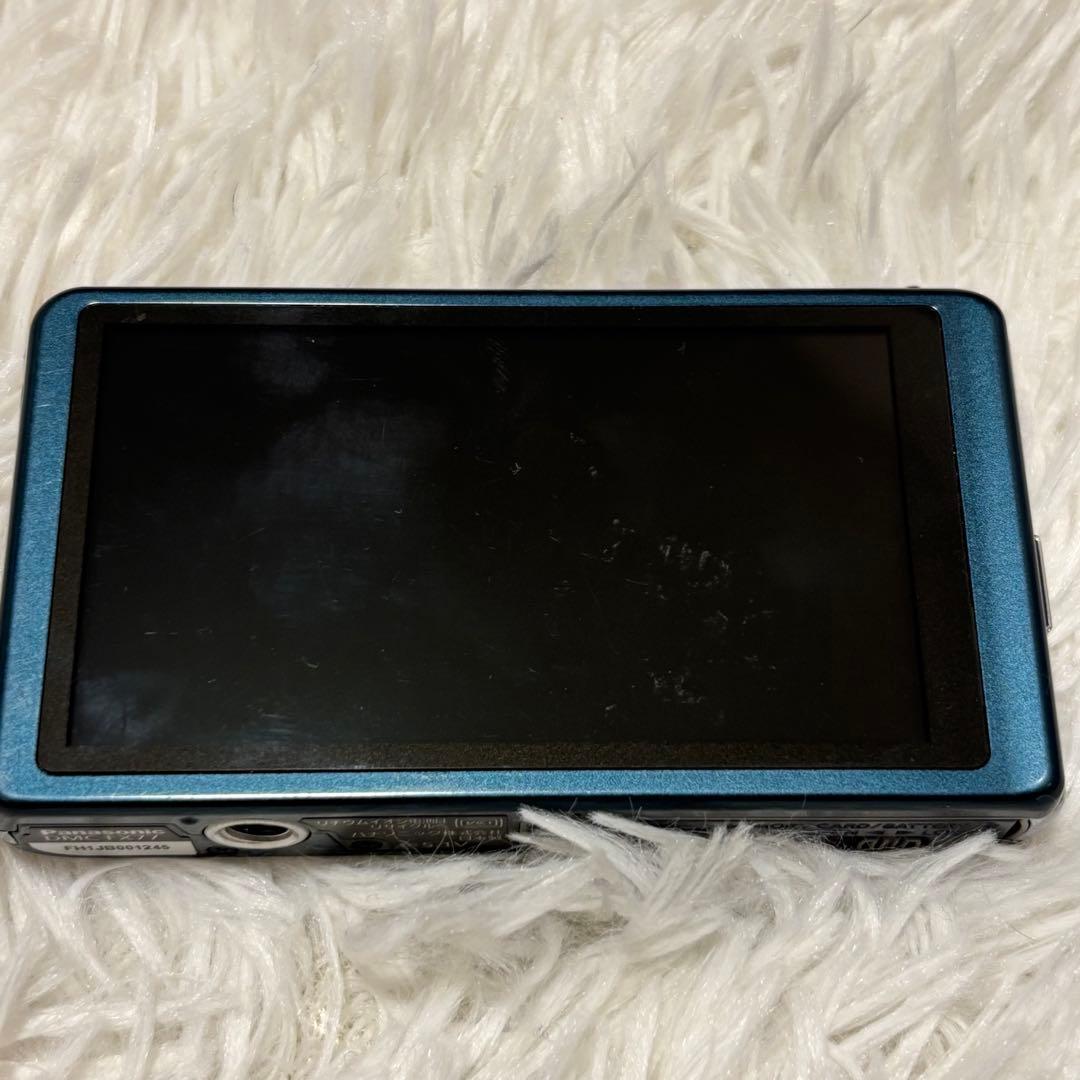 【美品】 Panasonic LUMIX DMC-FX77 ブルー　コンデジ